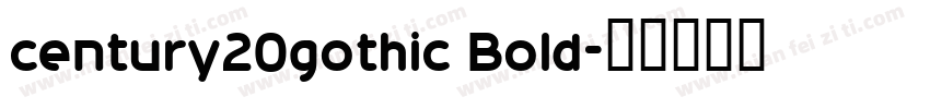 century20gothic Bold字体转换